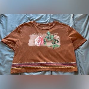 Orange crop top from Aeropostal